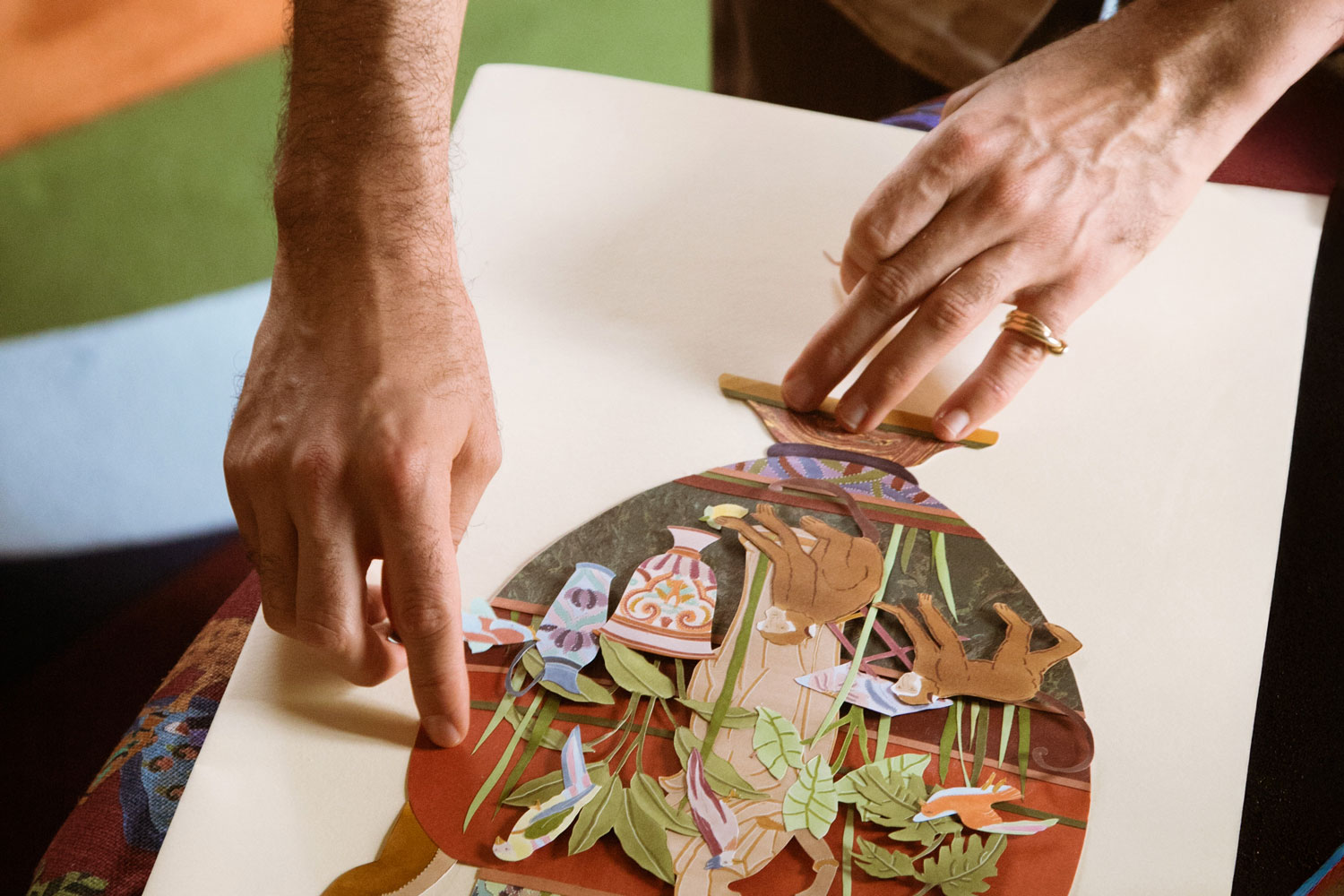 Victor Cadène Visit a paper collage studio in Paris
