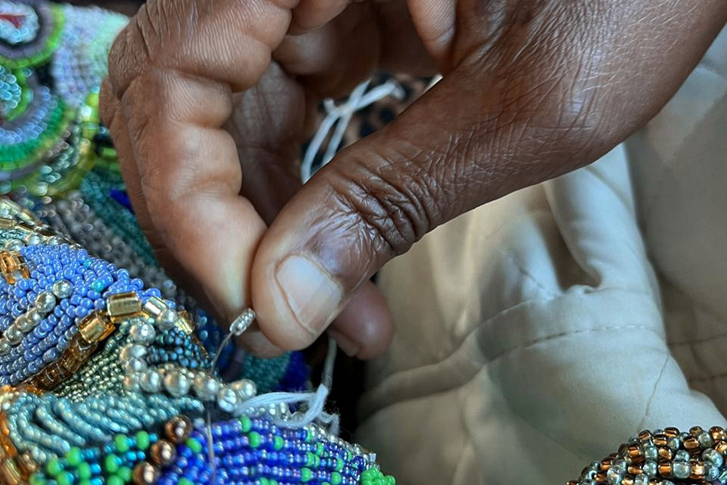 Bead artist Ntombephi Ntobela