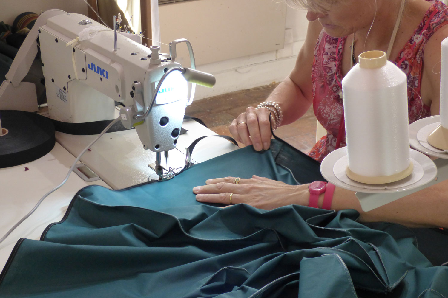 Nathalie Fraudeau Umbrella making