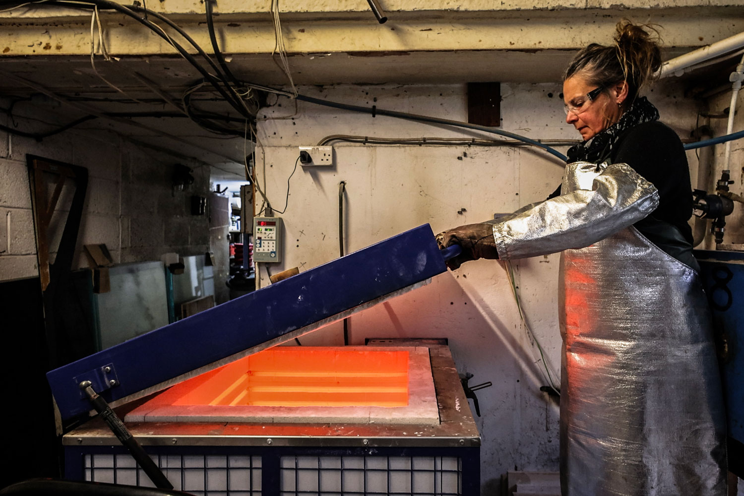 Karen Browning Glass sculpting