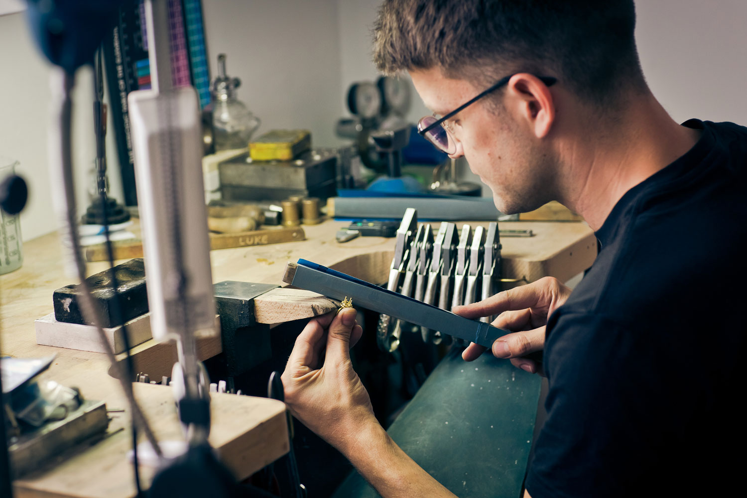 Luke Shimell & Emma Madden Jewellery making