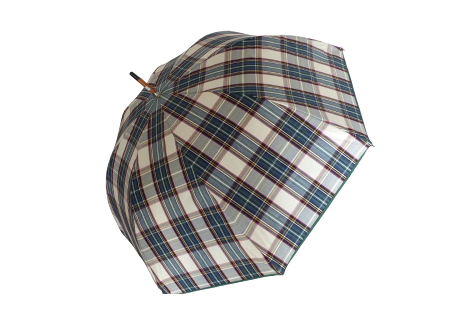 Nathalie Fraudeau Tartan fabric umbrella