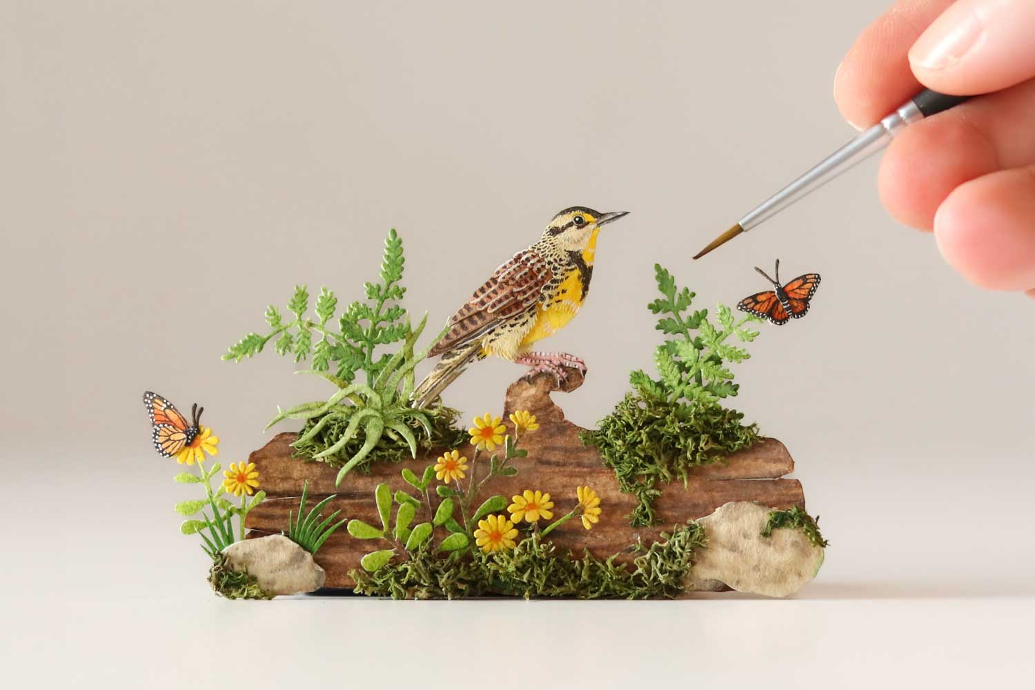 Paper artist Nayan Shrimali & Venus Bird