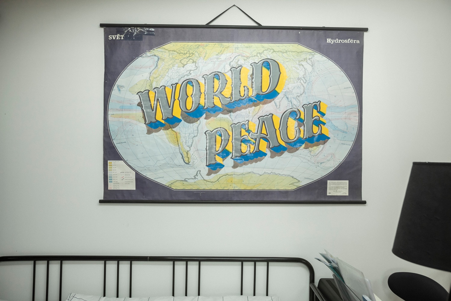 Sign writer Daniel Plavecký
