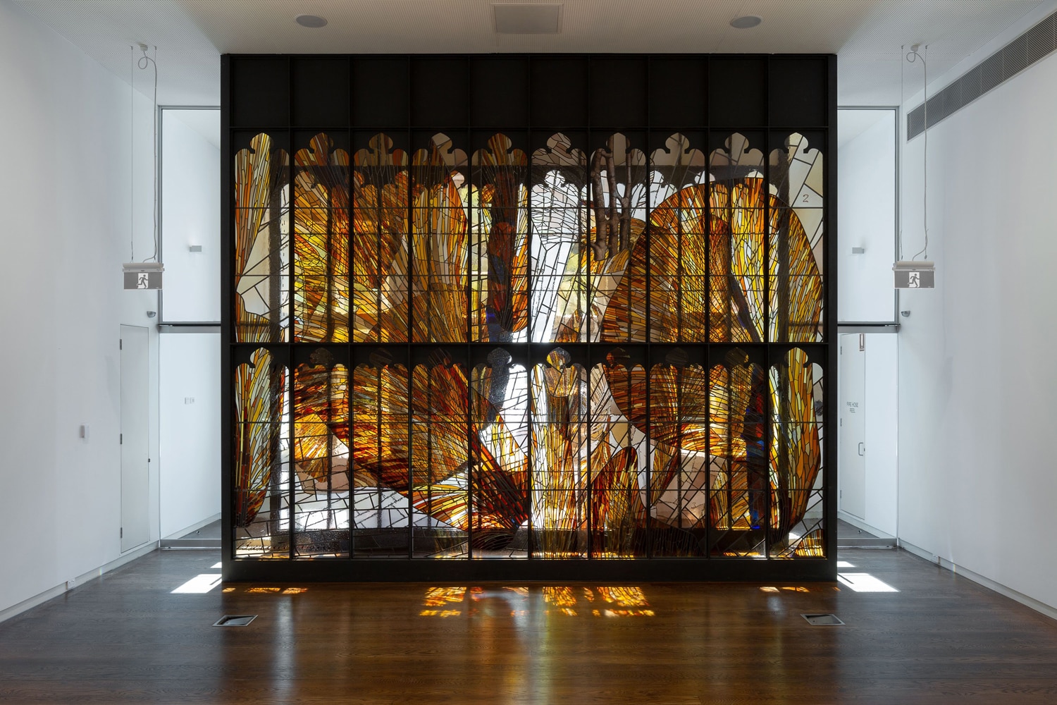 Stained glass maker Geoffrey ​Wallace