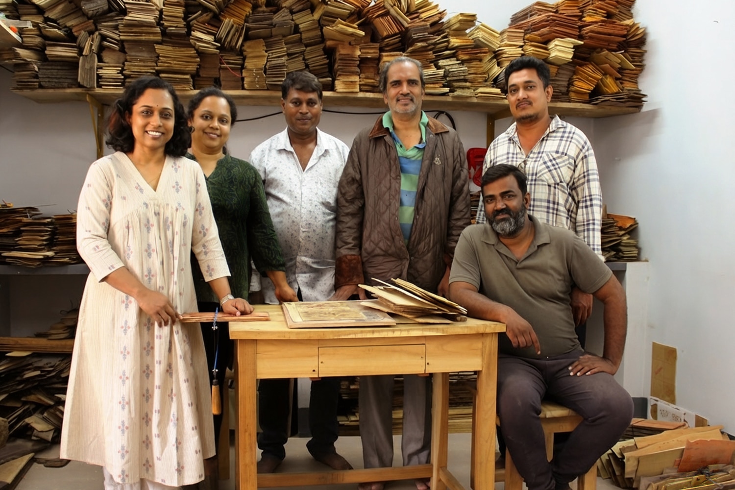 Wood marquetry maker Sampigé & Co