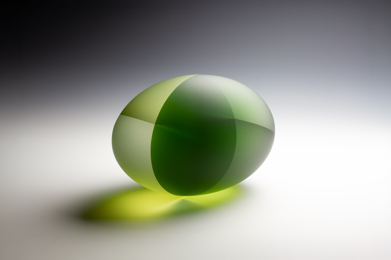 Jiyong Lee Green Ovoid Diatom, Green Tetrahedron Diatom
