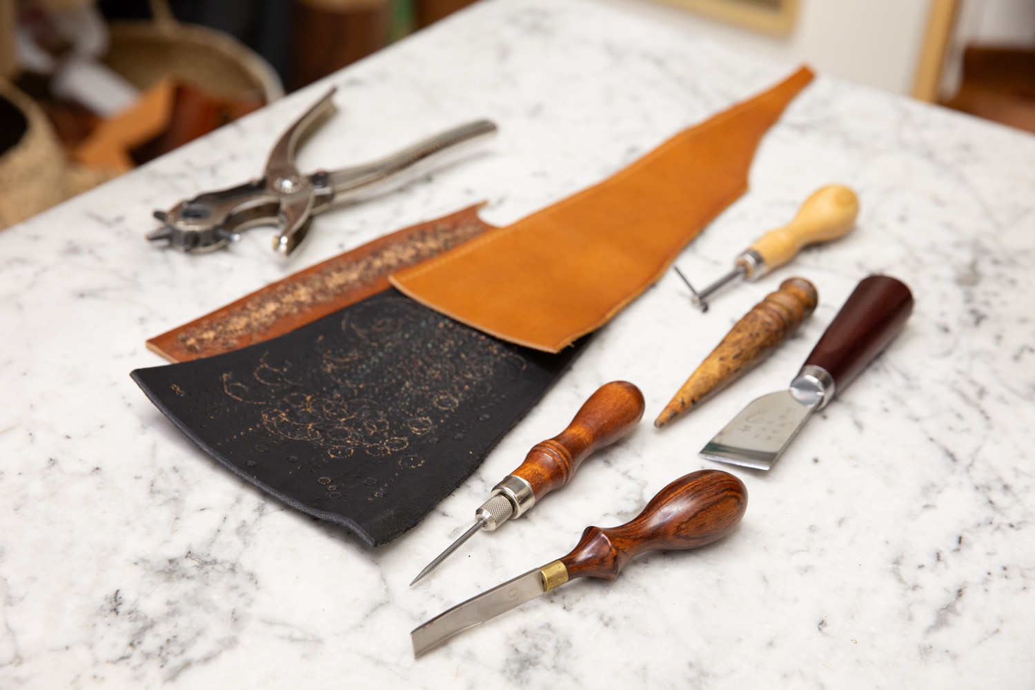 Leatherwork workshop in Venice