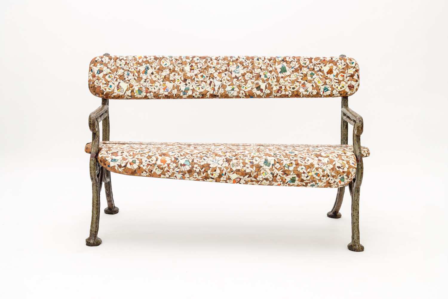Yukiko Nagai Bench: Antique White Lace Patterning