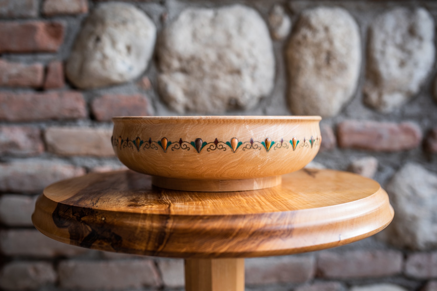 Nino Misriashvili Ash Wood Fruit Bowl