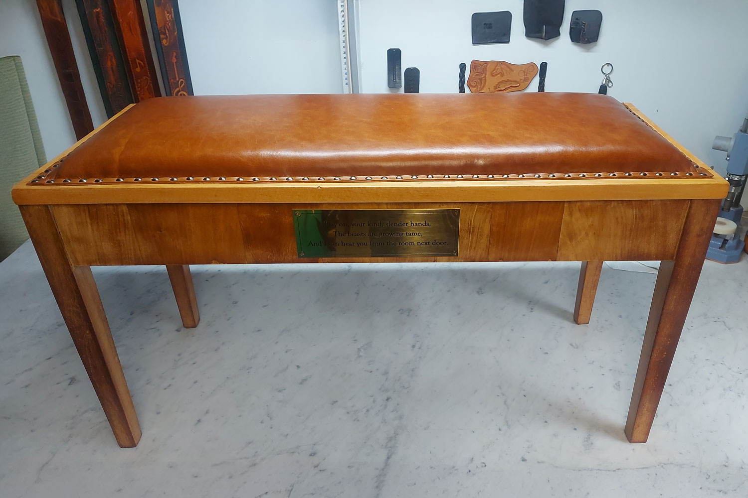 Piano stool restoration
