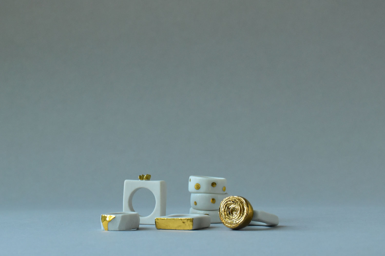 Judit Lantos Porcelain rings I