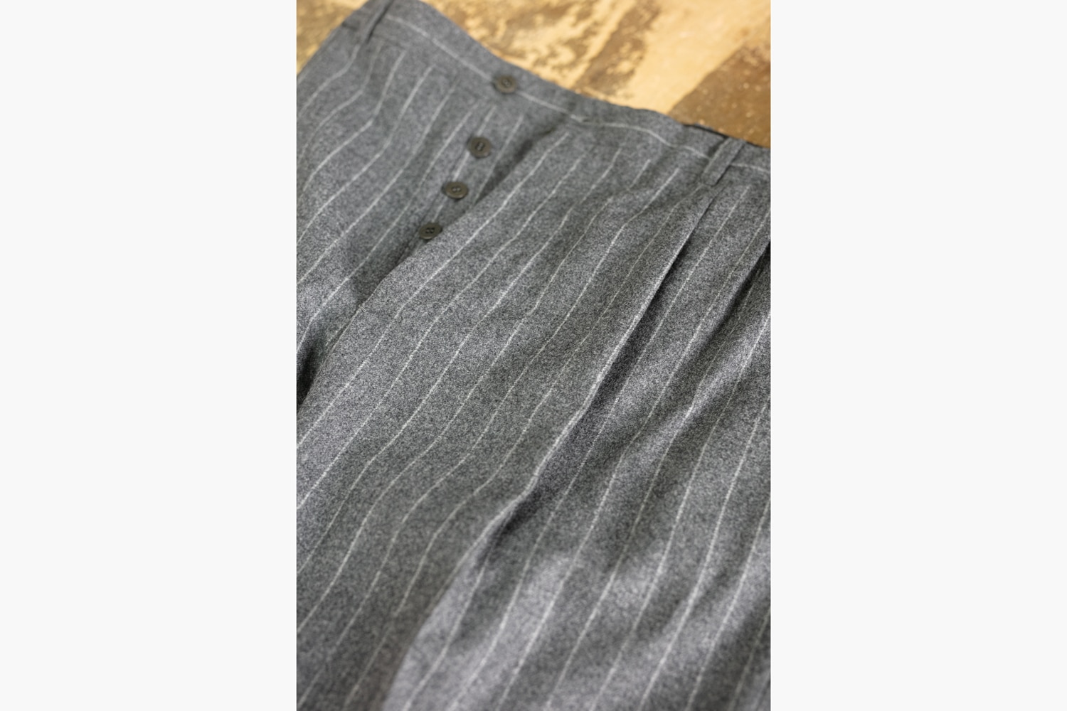 Antonio & Giuseppe Postiglione Pinstripe flannel trousers