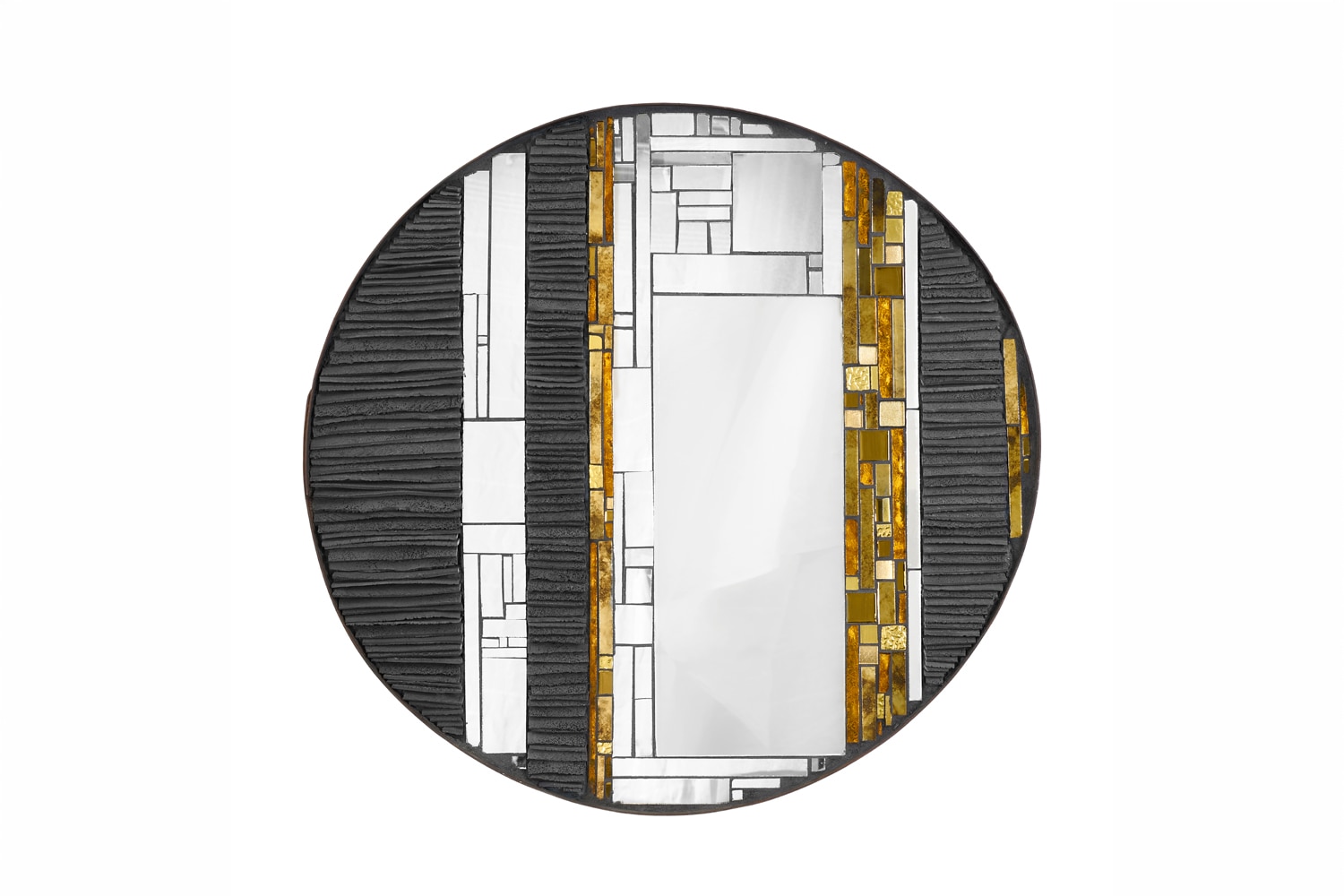Denise Jaques Barrel: Mirror with Black Weft