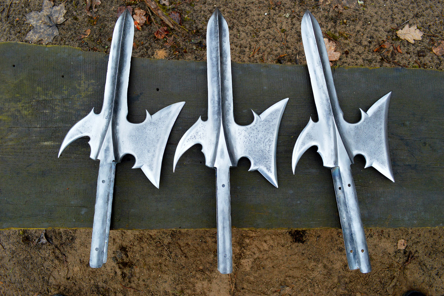 Steel halberds for pikemen