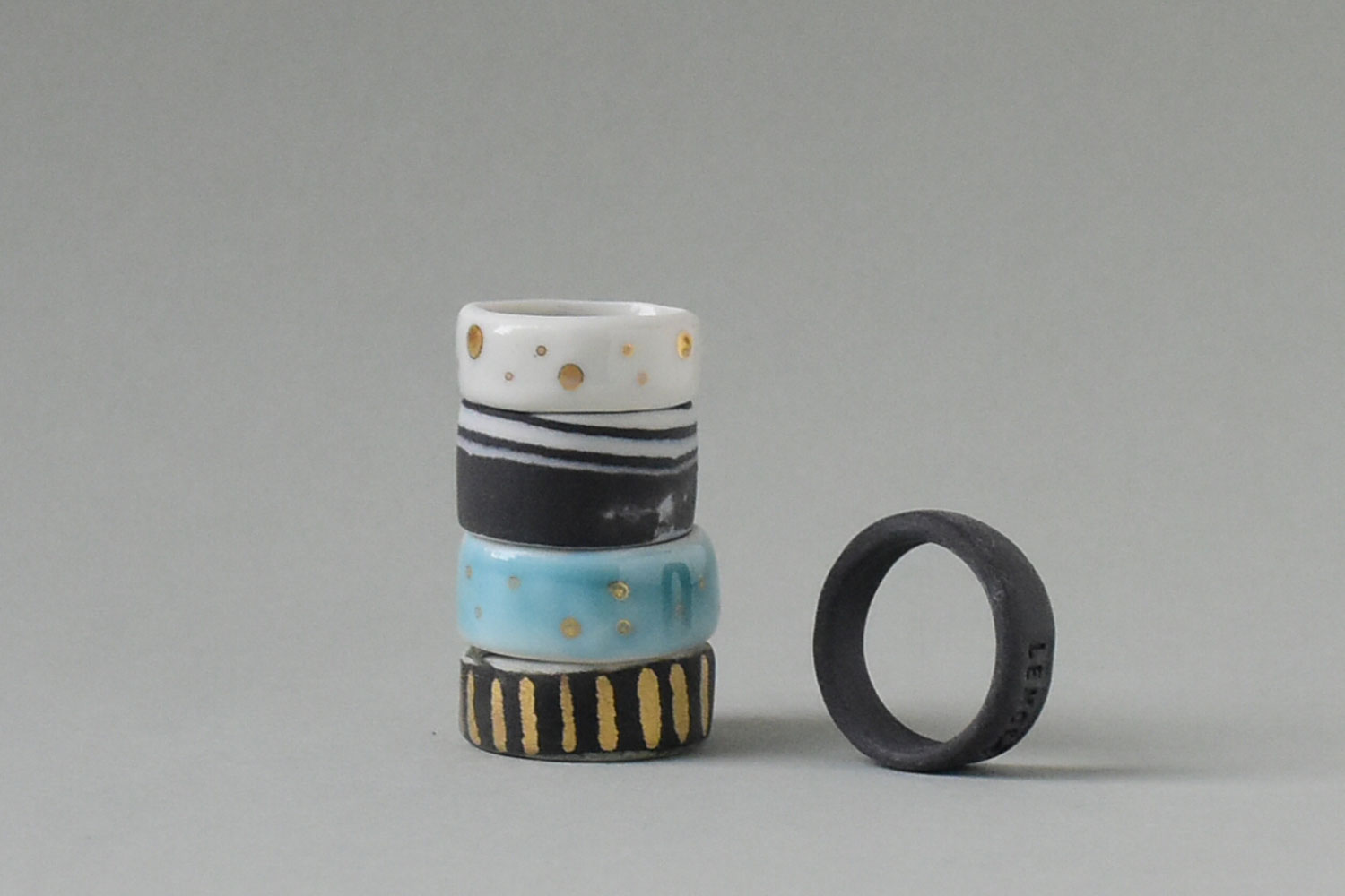 Judit Lantos Porcelain rings II