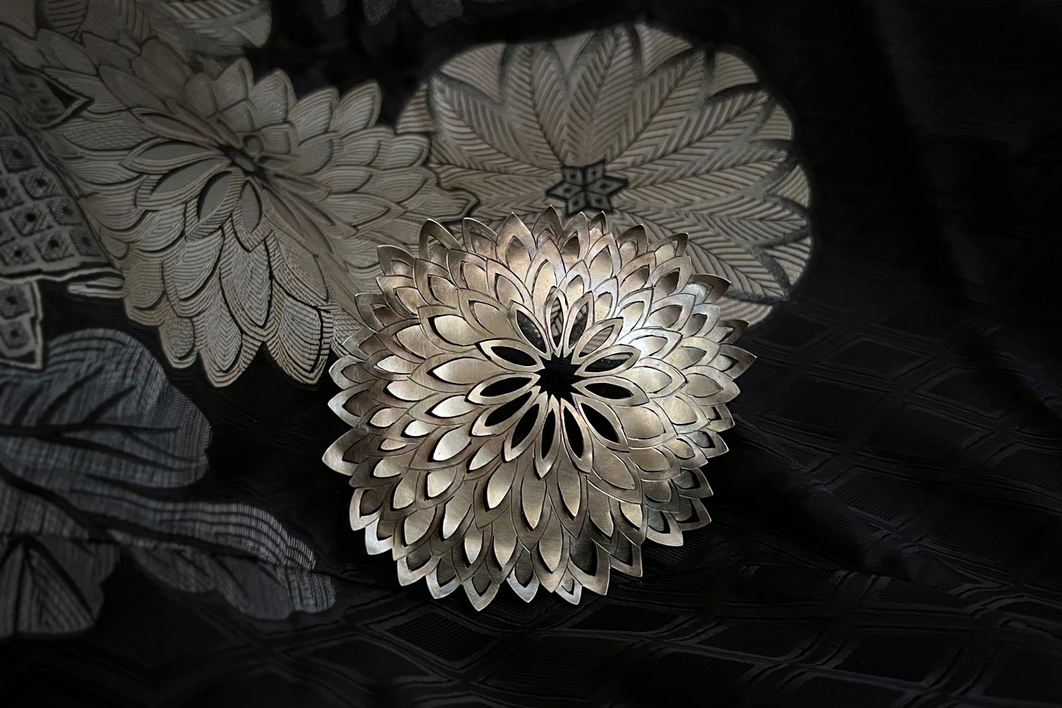 Catherine Rochtus Chrysanthemum brooch