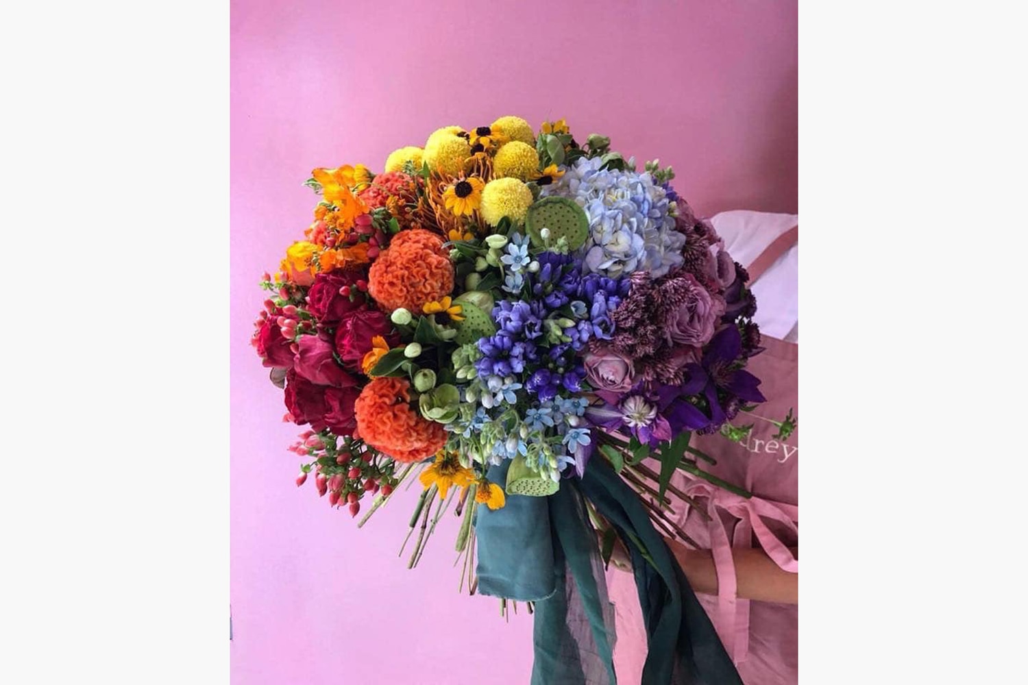 Audrey Oh Rainbow bouquet
