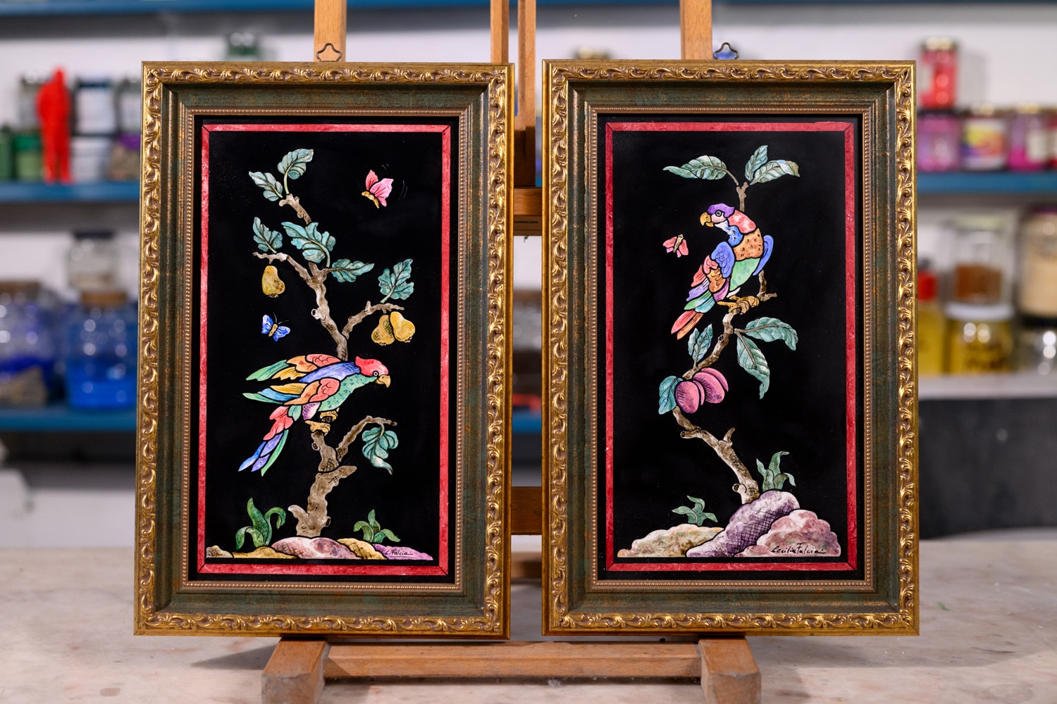 Cecilia Falciai Mirrored lovebirds