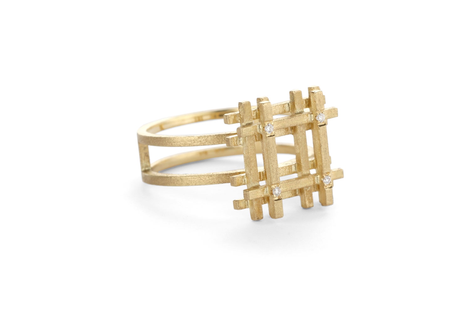 Luke Shimell & Emma Madden Parallel Stack ring