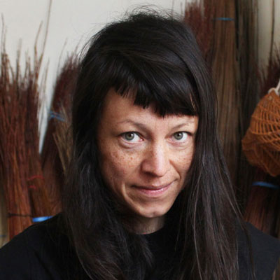 Marion Bui Wicker sculpting