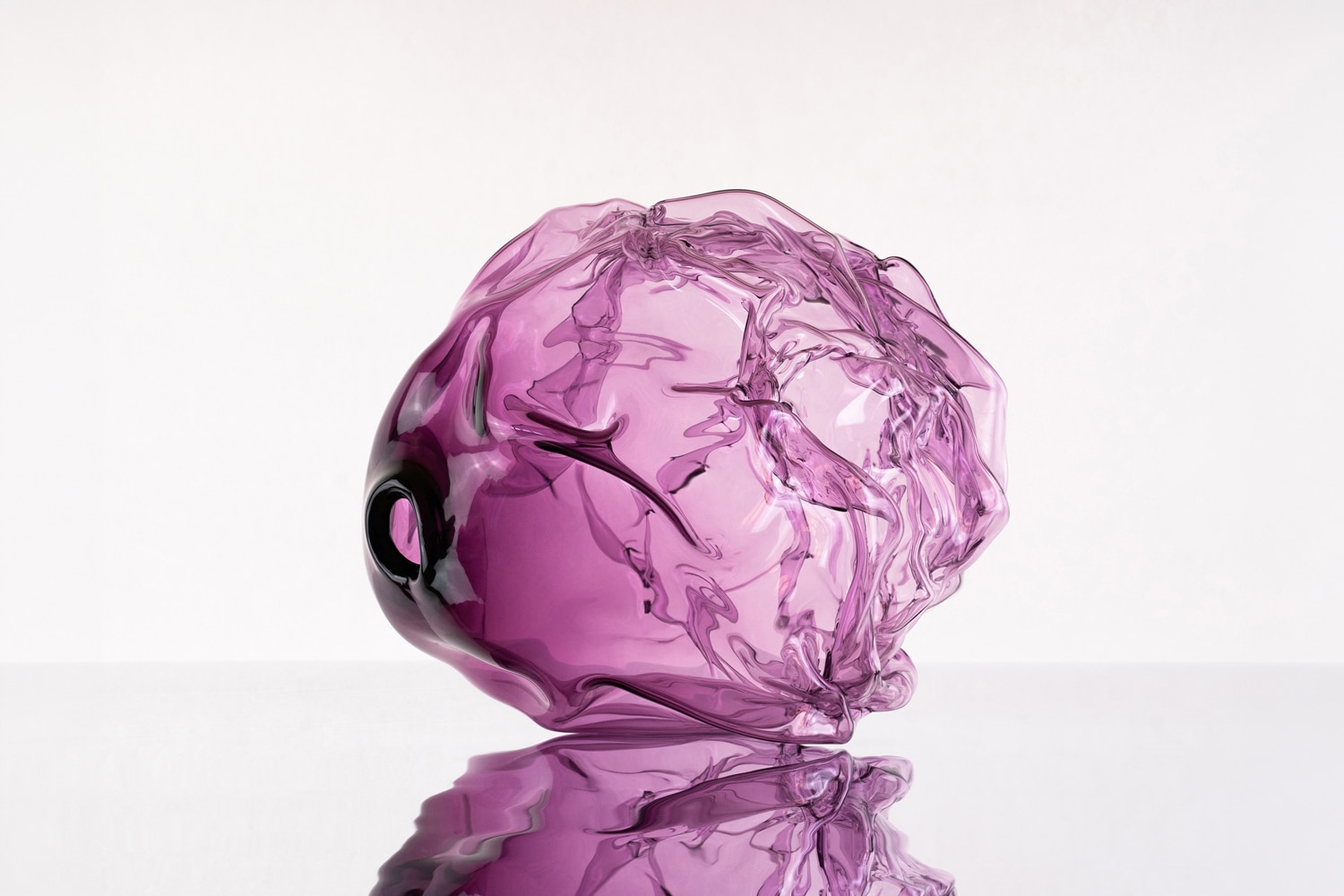 Amethyst Crumple, Steel Blue Crumple