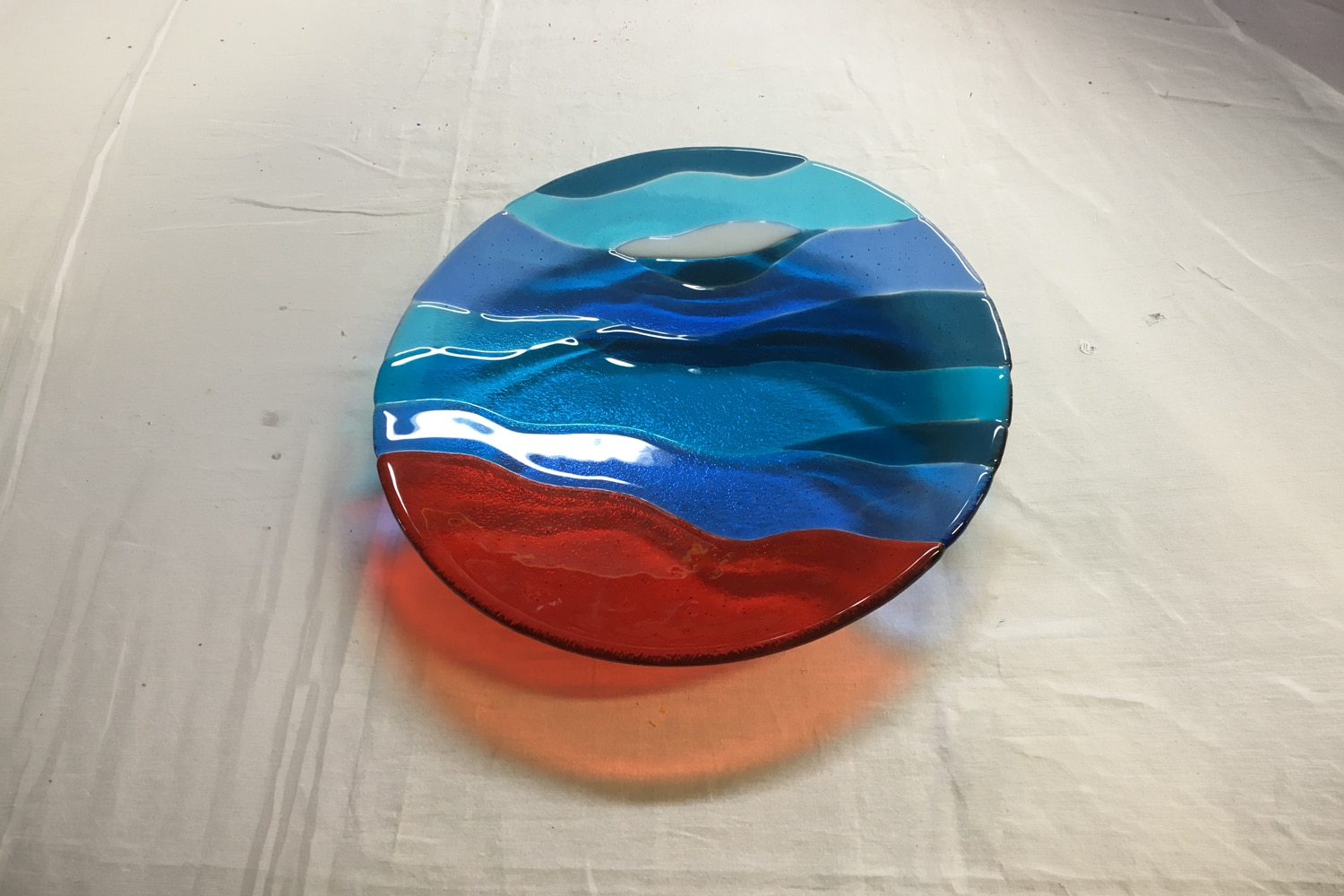 Glass melting course near Pavia