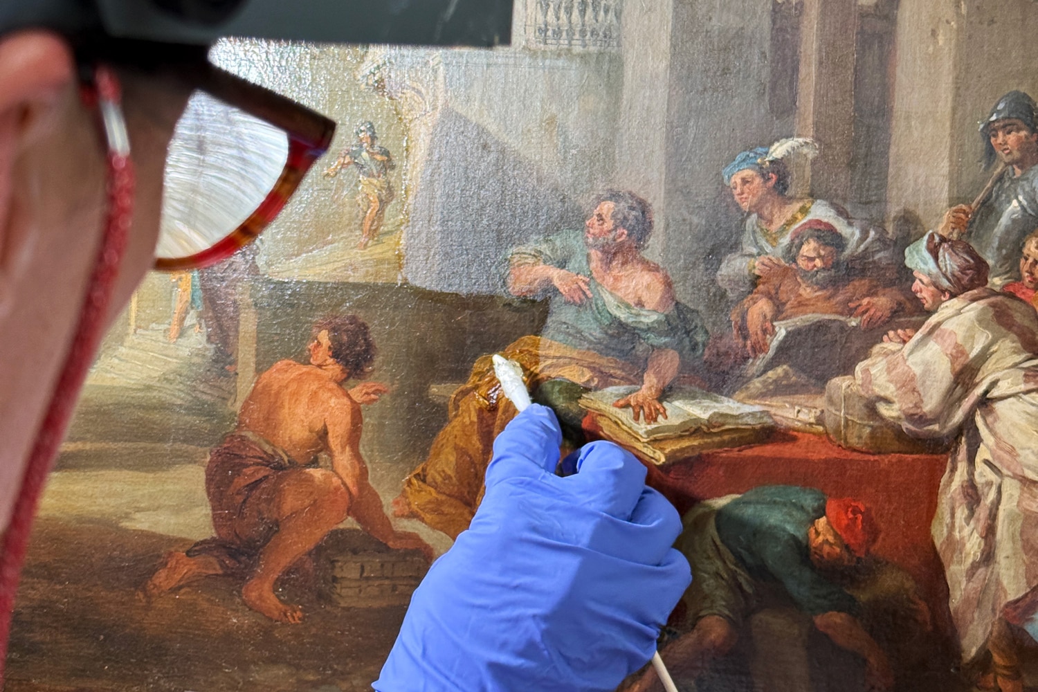 Open Care Revealing an 18th-century painting through restoration 1