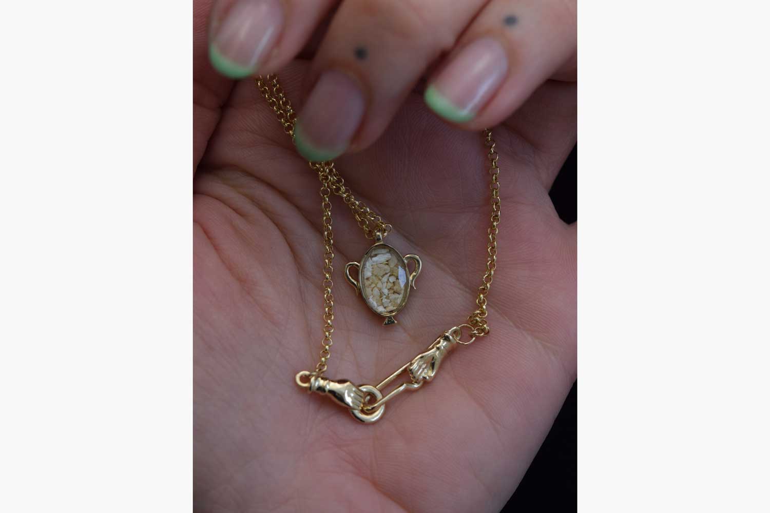 Margaret Cross Urn Pendant