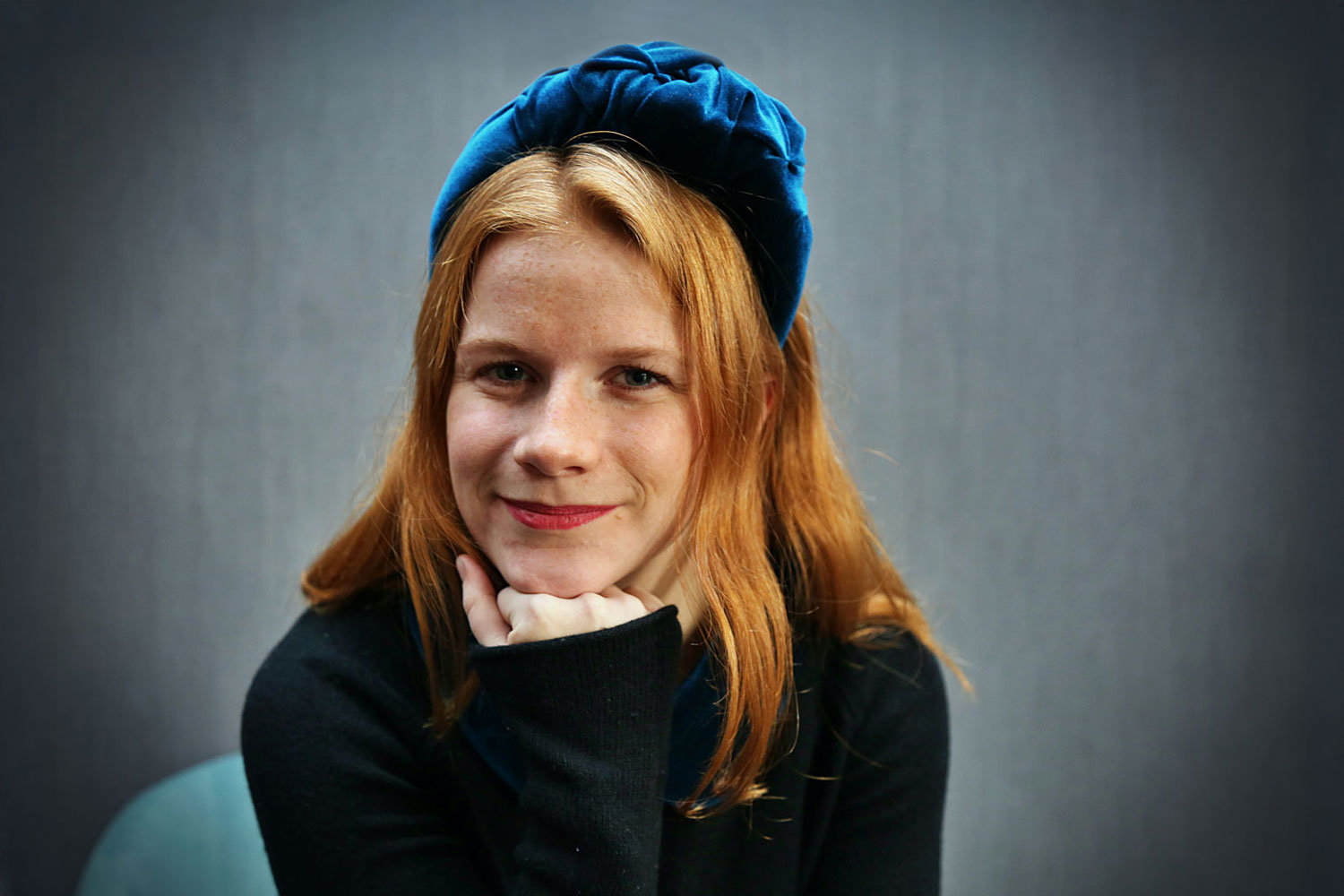 Valérie Formery Blue lagoon turban