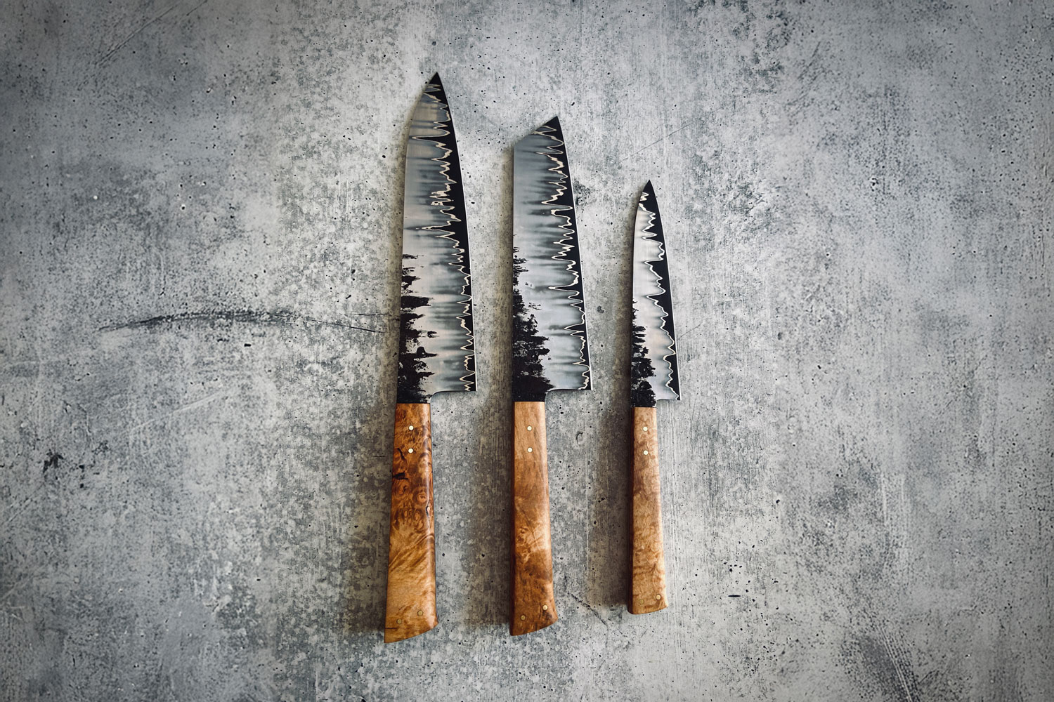 Vu Nguyen Trio of kitchen knives
