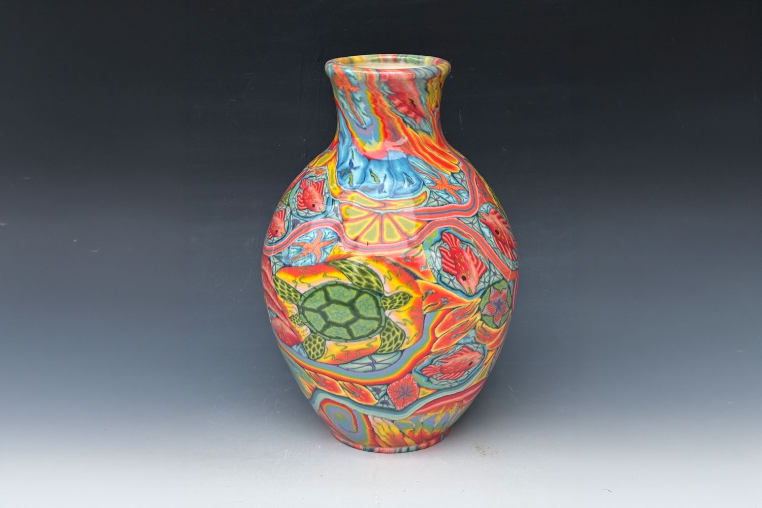 Dean McRaine Vase, Turtle Soup Series