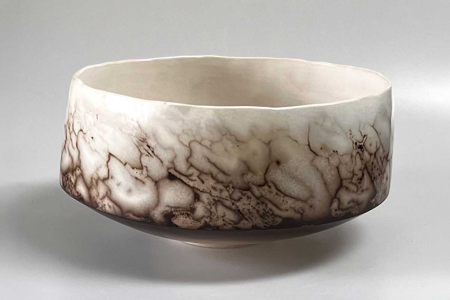 Moira Goodall Smoke fired offering bowl