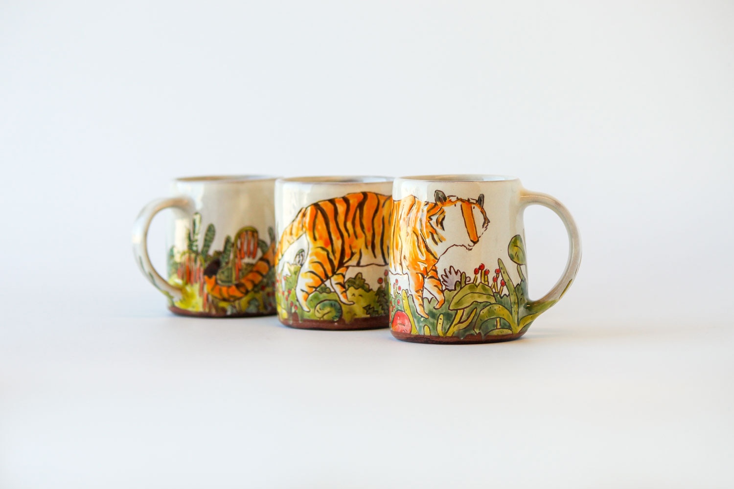 Celia Feldberg Tiger mugs
