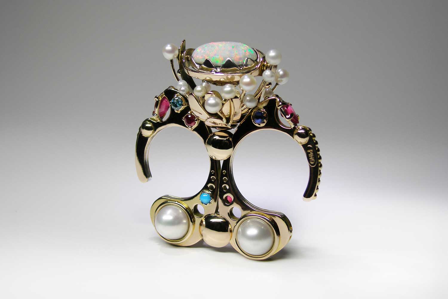Claudio Pino Mystical Flowering double ring