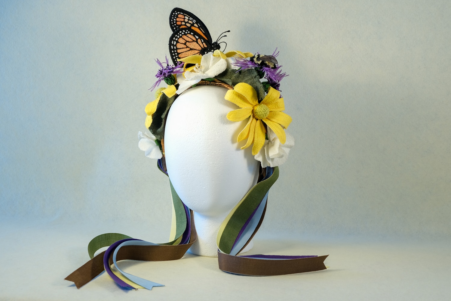 Tracey Lawko A pollinator garden flower wreath