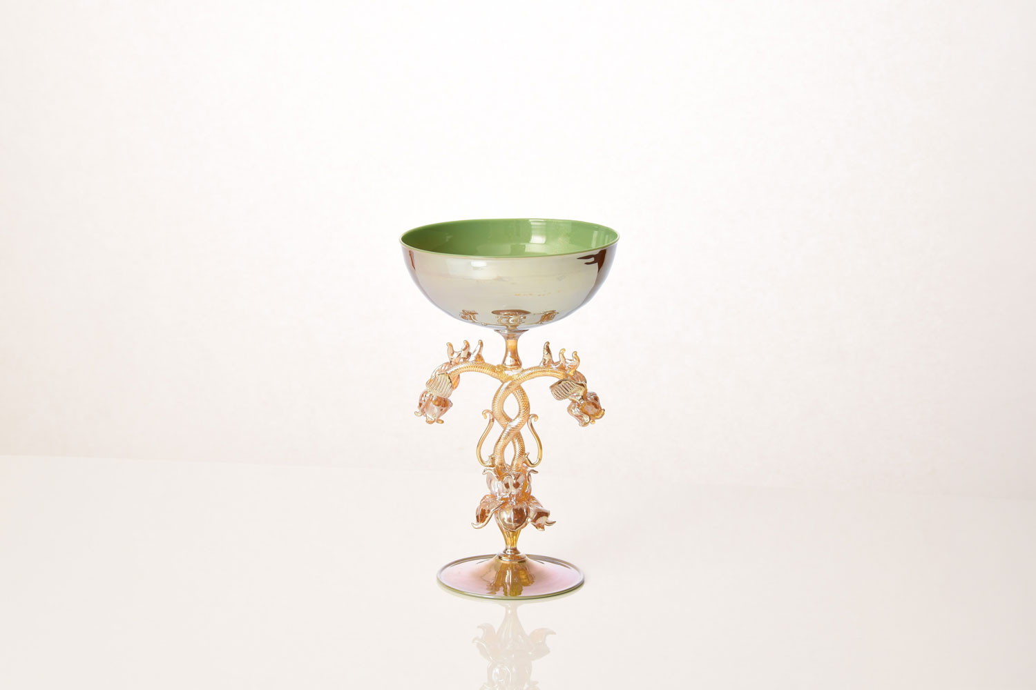 Charlie Larouche-Potvin Goblet with Lily of The Valley ornaments