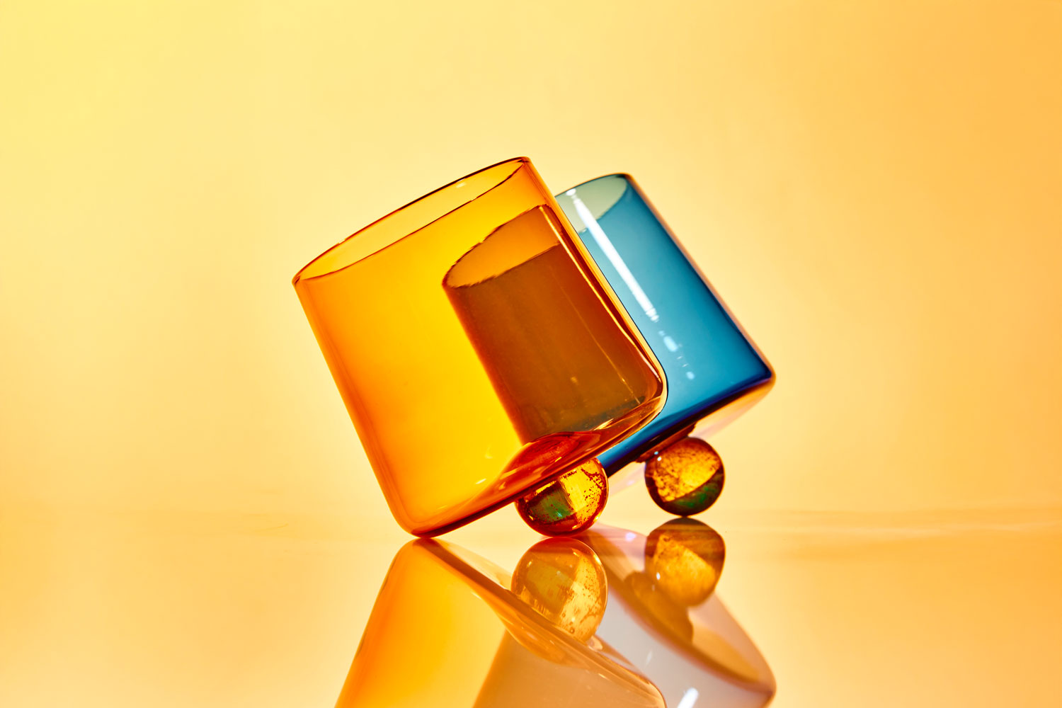 Cedric Mitchell Colourful kinetic glass