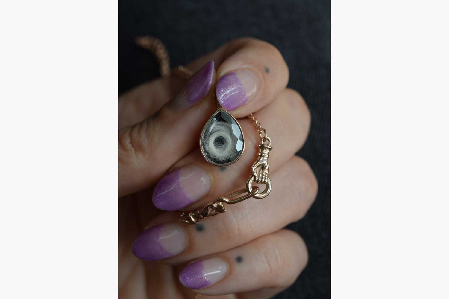 Margaret Cross Mourning Necklace