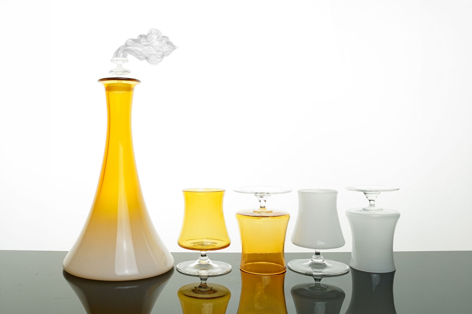 Andy Koupal Smokestack decanter set