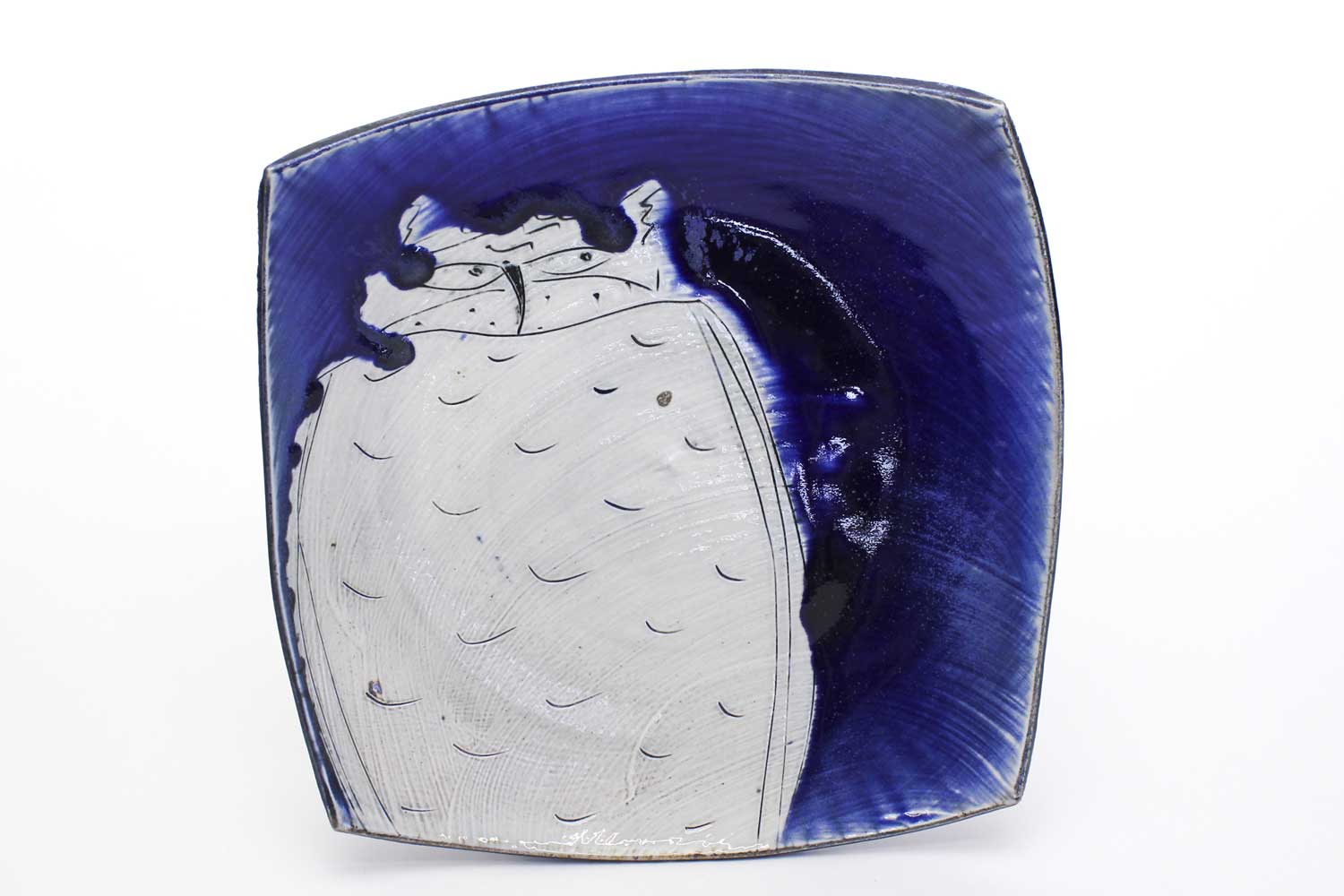 Matthew Krousey Horned Owl platter