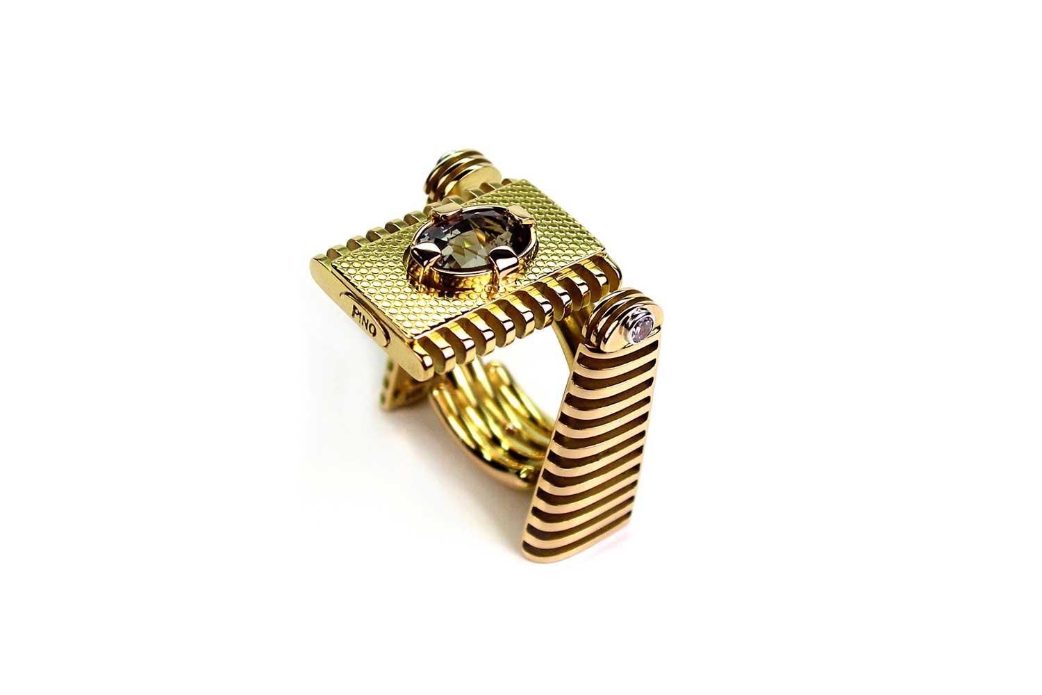 Claudio Pino Golden Chameleon ring
