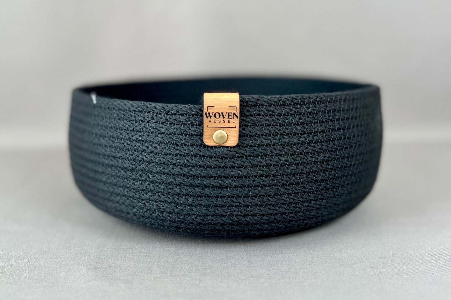 Ibechaobi Leishangthem Handcrafted black rope basket