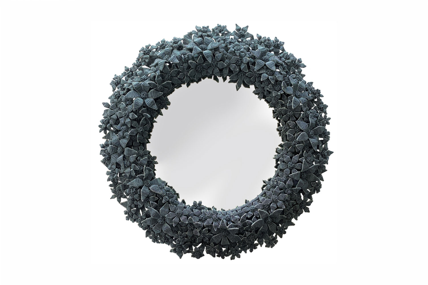 Kristen and John Malan Midnight Star Flower mirror