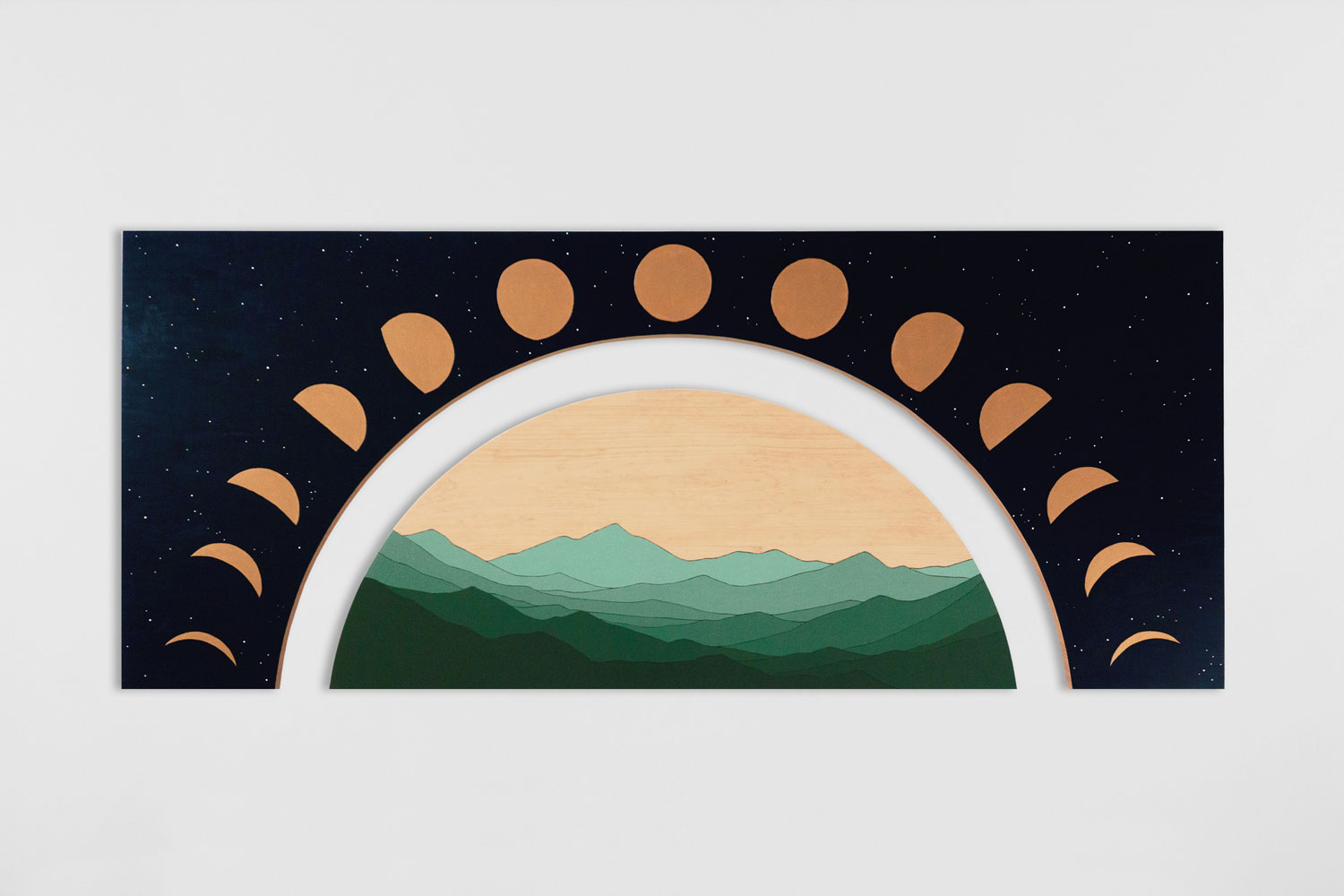 Clare & Josh Dalby Moon phases and mountains
