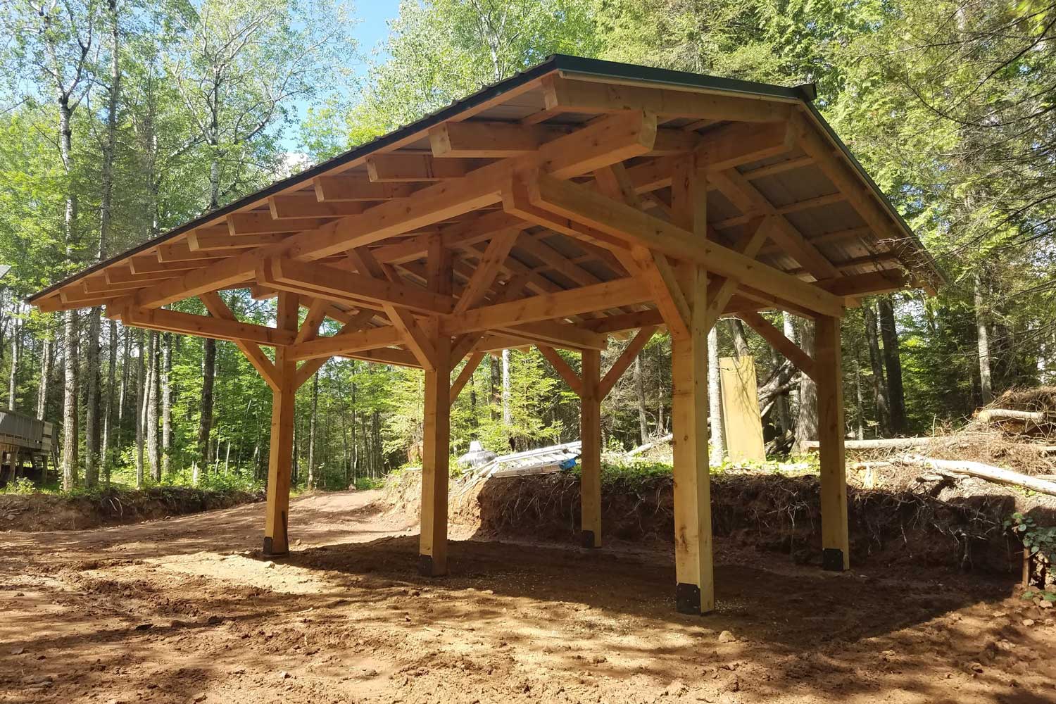 Gerald David Timber framed saw mill structure