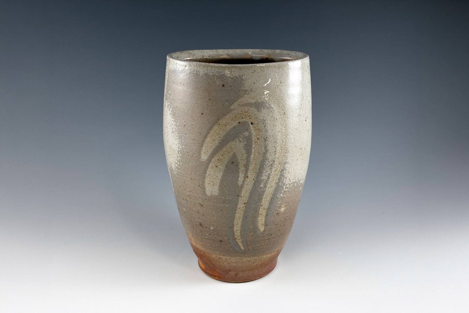 Andy Balmer Oval vase with finger wipes
