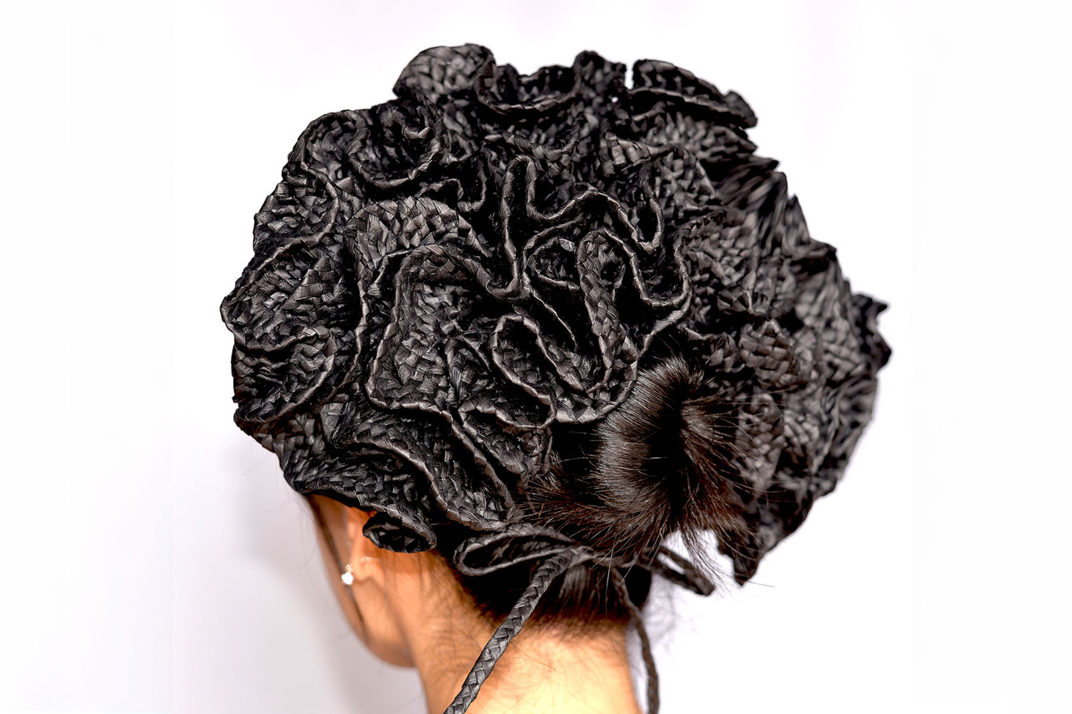 Siyu Liu Black Mushroom Crown