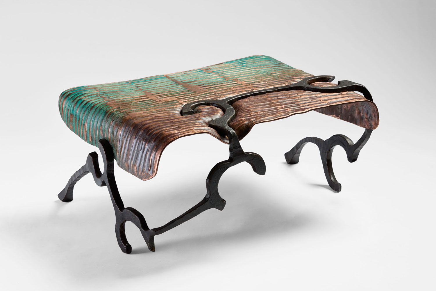Conrad Hicks Copper & Steel Coffee Table