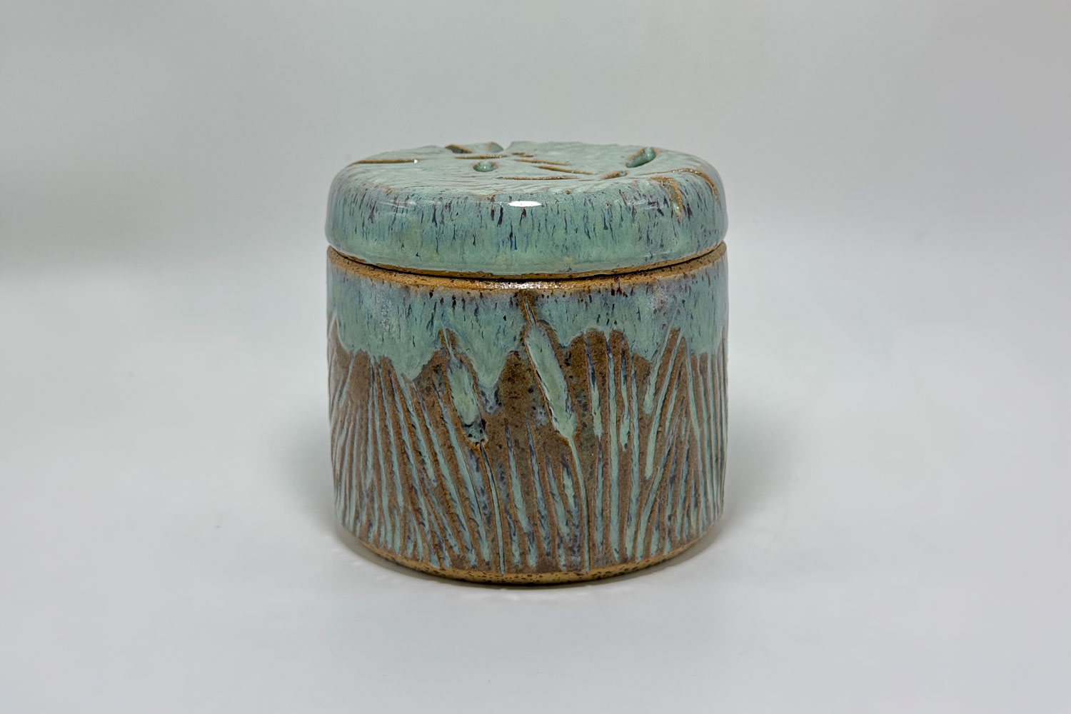 Sanjar Kubaev Pond lidded jar